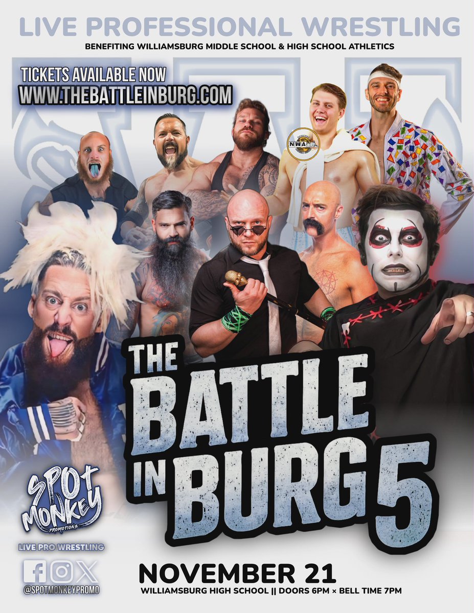 SpotMonkeyPromo's tweet image. Two weeks away in Williamsburg, Ohio!  All fans in the Cincinnati area should not miss this event!