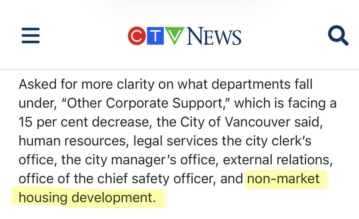 Vancouver’s draft Zero Means Zero budget

Police increase 10%
Fire increase 6%
Planning, urban design, sustainability cut 14%
Arts, culture cut 12%
Other corporate support cut 15%

ctvnews.ca/vancouver/arti…