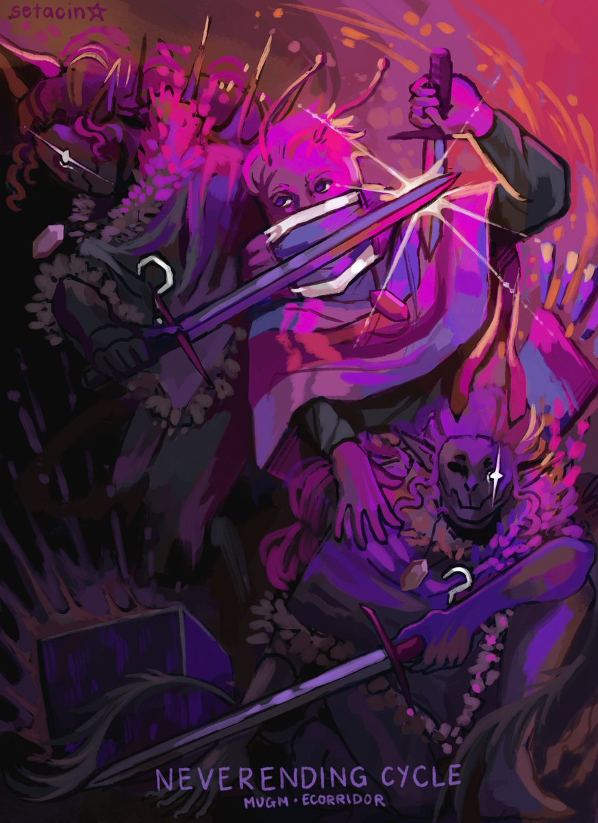 setacinn's tweet image. My piece for the SBIM Gift Exchange for @azorlea :D
#blisssmp #mugmfanart #ecorridorfanart