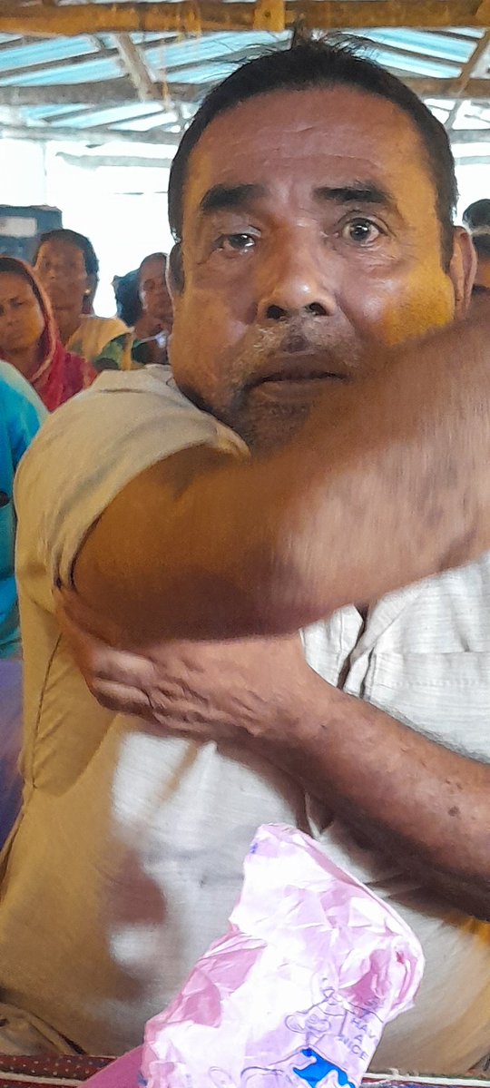 NABiC_SCSP's tweet image. Tiger survivor. Sir fought with tiger and saved himself. He now tells his story #Sundarbans