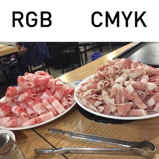 ههه 🤣 حالنا كمصممين #مصمم #RGB
#CMYK #design
