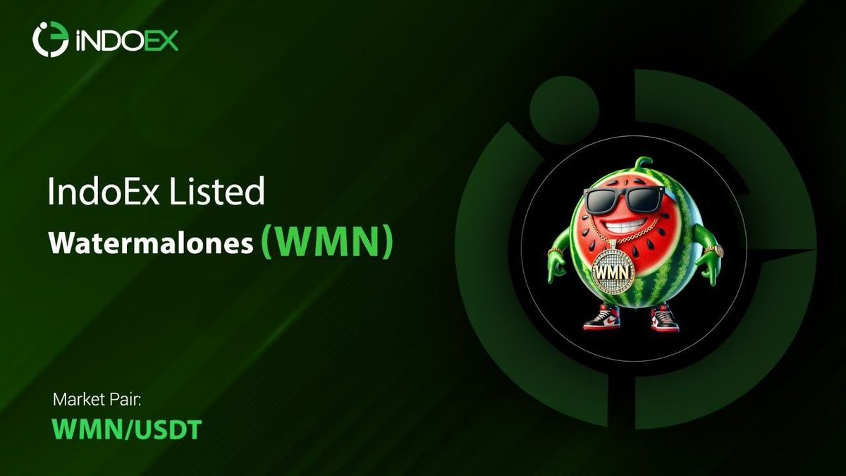 🚀 Watermalones (WMN) is NOW LIVE  on <a href="/Indoex_LTD/">IndoEx</a>!  🚀
 
We’re excited to announce that Watermalones (WMN) listed on I@Indoex_LTD Exchange! 🎉
 
 Trading Pair: WMN/USDT
📌 Start Trading Now: indoex.io/trade/WMN_USDT
💎 Ticker Namel: Watermalones
💎 Token Symbol: WMN
🔗 Smart