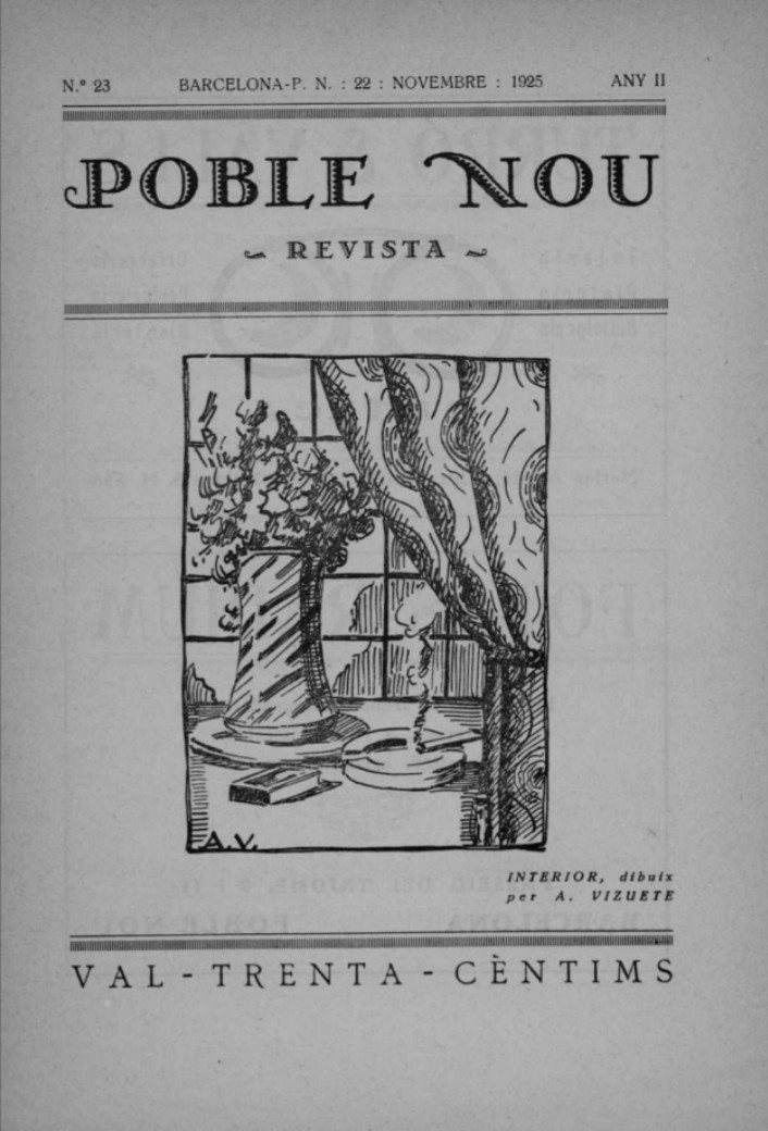 🗣️Fa 100 anys la revista «Poble Nou» Núm. 23 (22 nov. 1925) plantejava la "guerra" contra el gerundi a causa dels articles de Pompeu Fabra contra els seus usos incorrectes.👇🏻