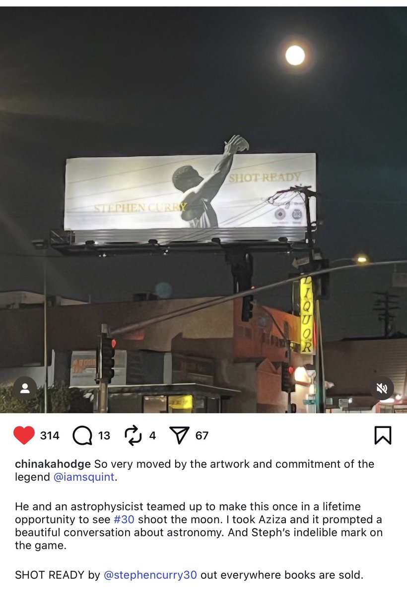 Finding out an astrophysicist worked to make this Steph Curry billboard happen makes it even cooler