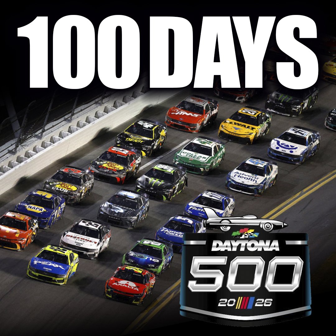 The 2025 <a href="/NASCAR/">NASCAR</a> season may have just ended (with a Ryan <a href="/Blaney/">Ryan Blaney</a> trip to victory lane). But now it's only...

100 DAYS UNTIL THE <a href="/DAYTONA/">Daytona International Speedway</a> 500!