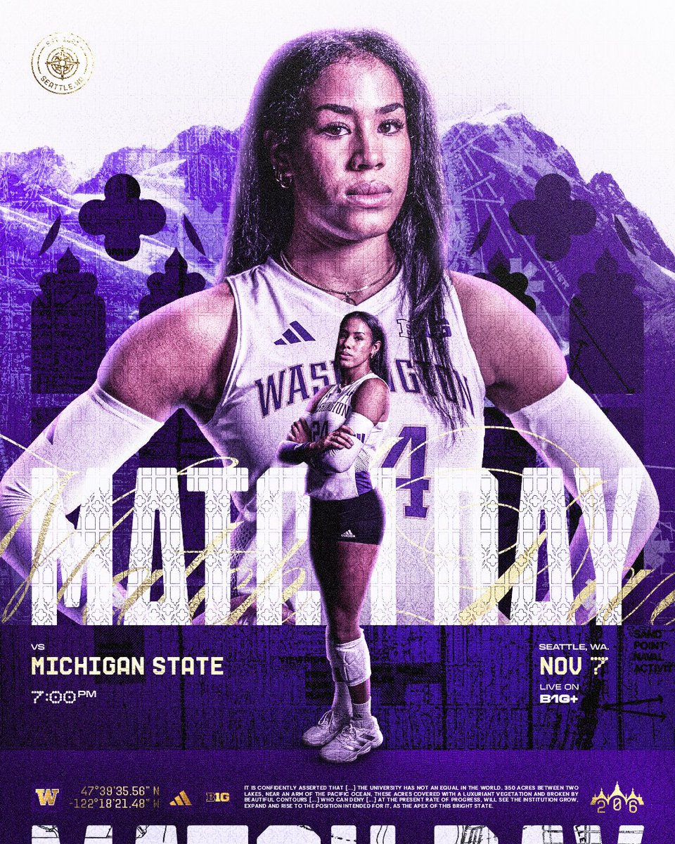 UWVolleyball's tweet photo. Together tonight 💜🧡

🆚 Michigan State
🏟️ Alaska Airlines Arena
⏰ 7:00pm
🎟️ https://t.co/CPUs8DFrua
💻 B1G+ (https://t.co/XdKc6SNsSJ)
📊 https://t.co/U7hegZBxbr

#PointHuskies https://t.co/gGfOlEeolR