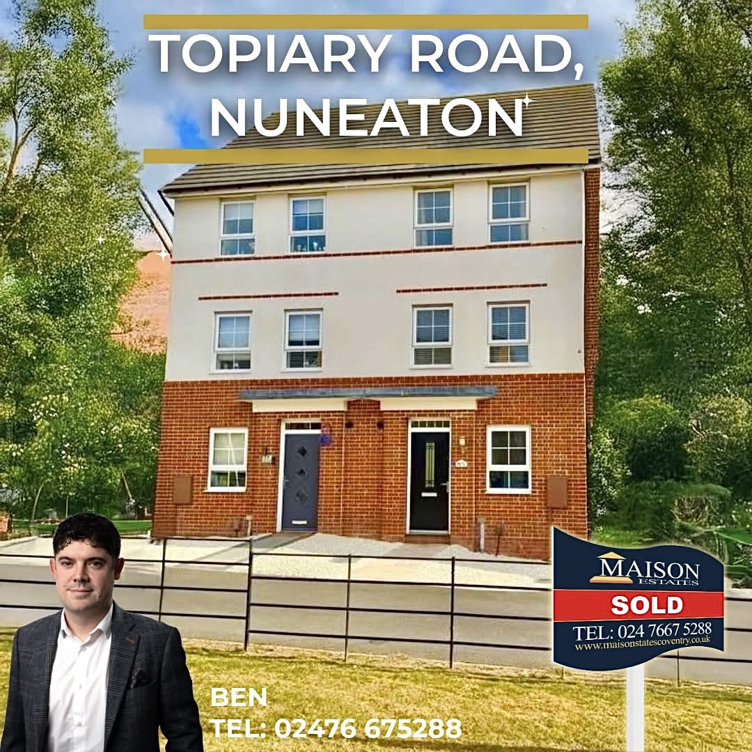 MaisonEstates's tweet photo. 🔴🟡🟢SOLD SOLD SOLD #nuneaton🔴🟡🟢

WHATS YOUR PROPERTY WORTH?
For an instant guided Valuation CLICK📸:
https://t.co/4TYrbh85rO

If you’re 🏡 SELLING or RENTING:
☎️Sanjay: 07970 005 007/ 02476 675288
☎️Ben: 02476 675288 https://t.co/qetBSYSI2D