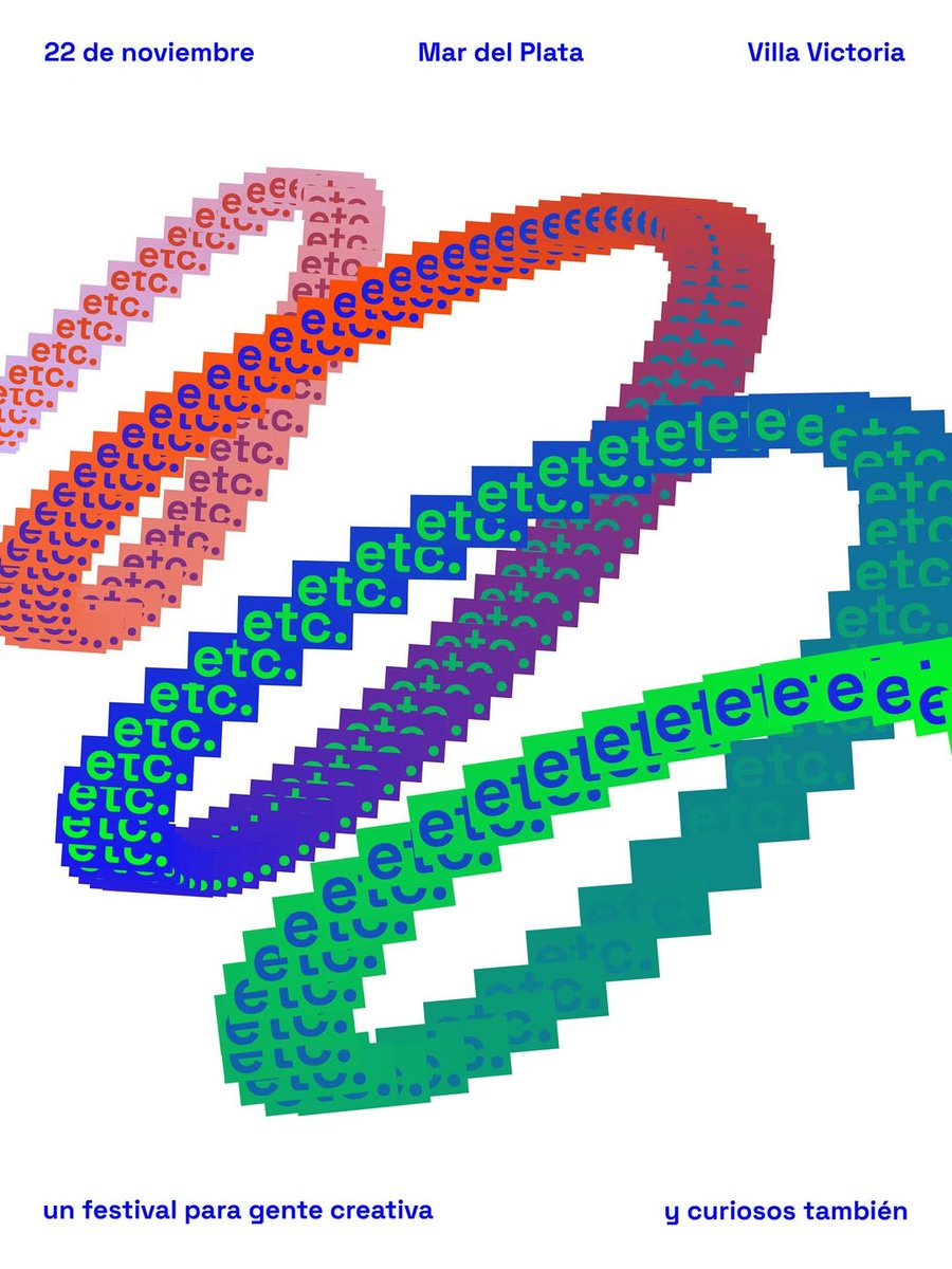 💫 Diseño, creatividad y juego: ¡llega el Festival Etcétera!
Villa Victoria será sede de un encuentro pensado para inspirar, conectar y activar ideas, donde la creatividad no tendrá punto final.
📅 Sáb. 22/11
⏰ Desde las 13:00 hs.
📍 Matheu 1851