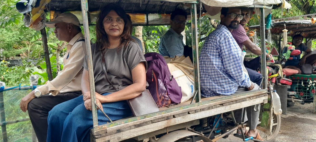 NABiC_SCSP's tweet image. There are these jugaad  Creations on which you hop on to cross the island to catch another boat and carry your load