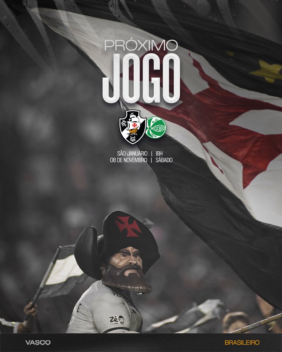 VascodaGama's tweet image. Amanhã o Vasco da Gama volta a campo no Caldeirão! 🏟️💢

#VascoDaGama