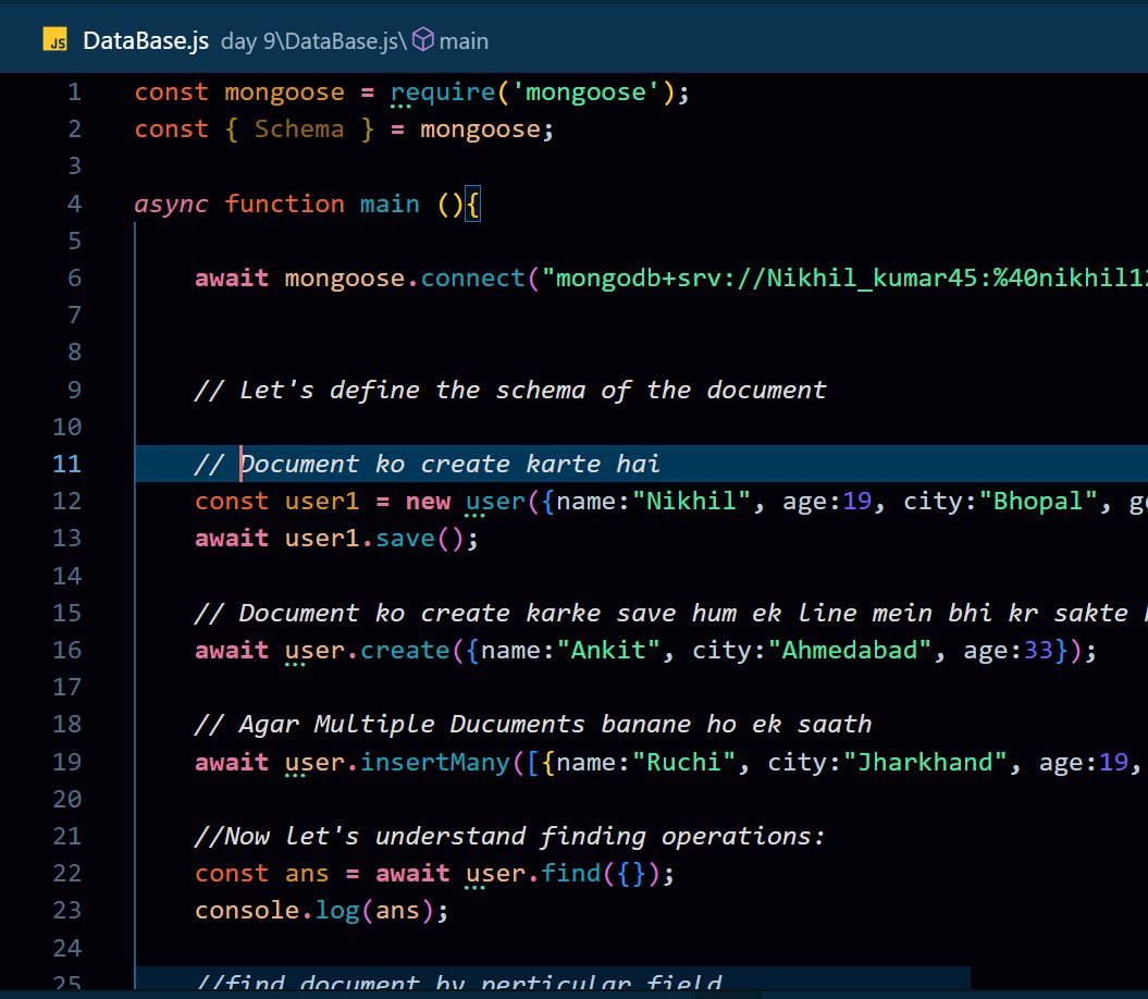 NikhilKumar_45's tweet image. Day 40/100 - #100DaysOfCode 🚀

Learned about Mongoose &amp;amp; why we use it 🧠

Data flow: Express → Mongoose → MongoDB → Database

Also learned how to:
• Connect MongoDB with Mongoose
• Create Schemas, Models &amp;amp; Documents 🧩

#MongoDB #Backend #WebDev @rohit_negi9