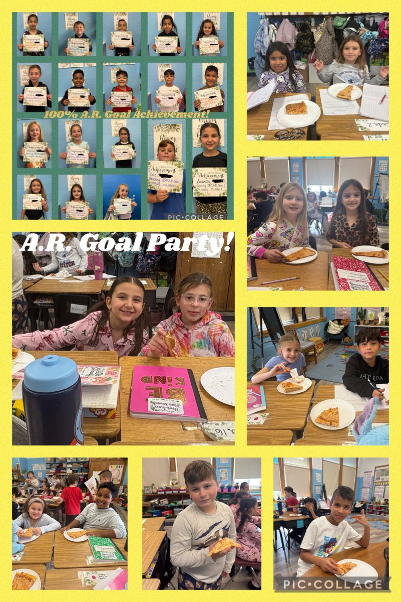 🎉 Way to go, 3H! You rocked your A.R. goal this marking period! I’m so proud of all your awesome reading and hard work!