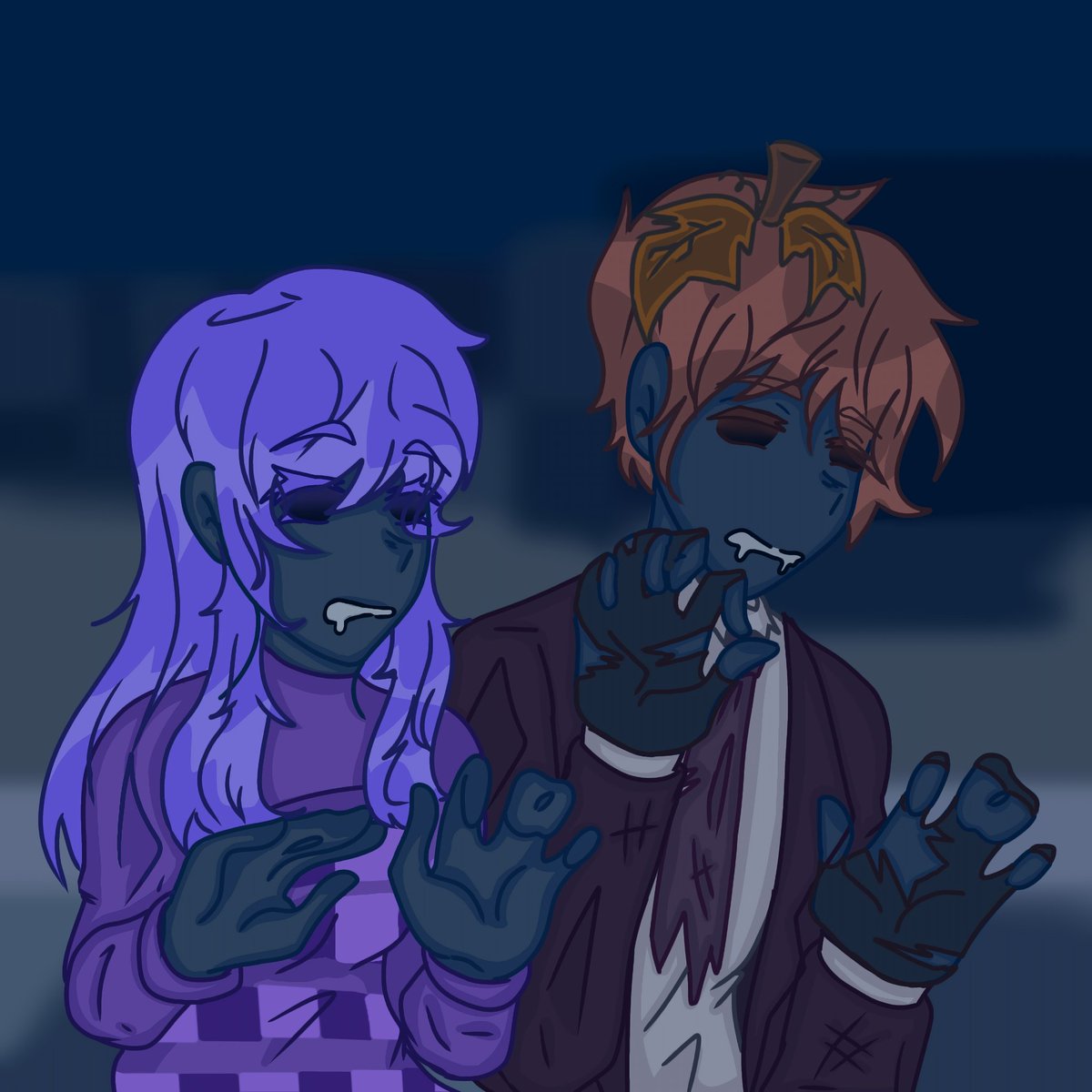 Hace 6 días que Elo hizo la canción "Noche en la aldea" con Kara y Jardred y e hecho este dibujo a mi estilo inspirado en ellos 
#FanartParaJardred