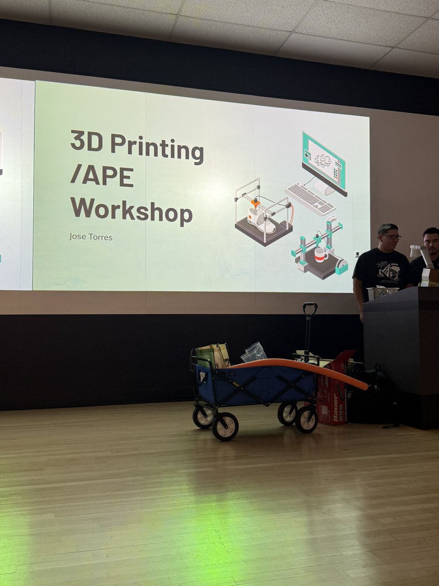 CSULB_APE's tweet image. Mr. Jose Torres presenting about 3D printing #inclusive #csulbape2025