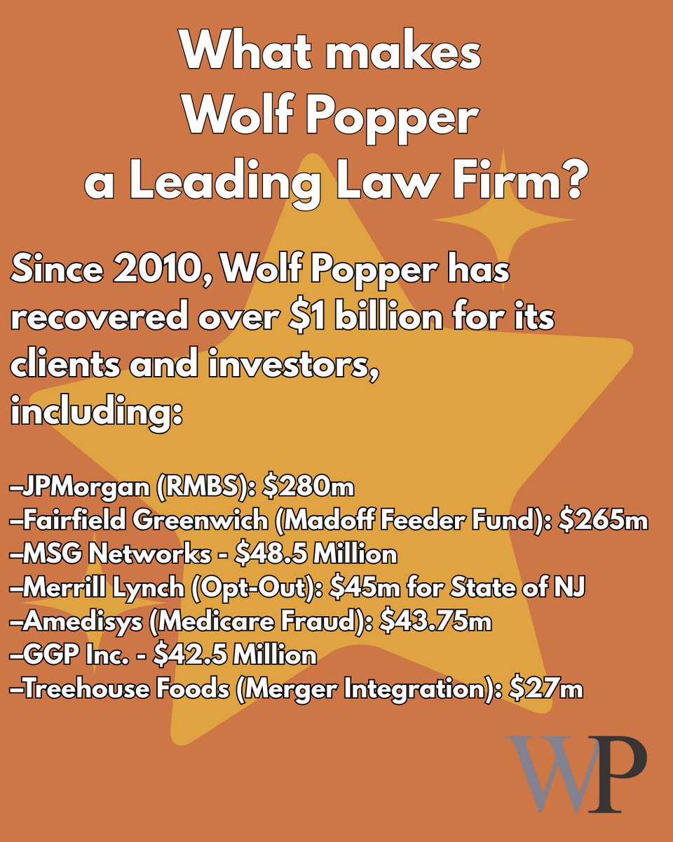 A proud moment at Wolf Popper LLP — we’ve been named a Leading Law Firm for 2025 by BizTech Outlook!

#LeadingLawFirm #BizTechOutlook #LawFirmAward