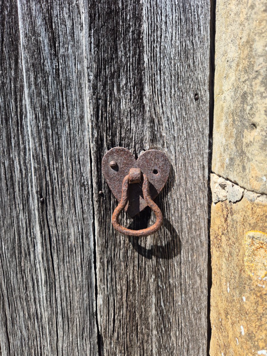TheHistoryMouse's tweet photo. The enduring allure of #ChurchDoorFittings...

This tiny pear ring pull with it heart shaped fixing plate is clinging on by a single screw. It needs some love

#StMaryQuantoxhead #Somerset for #FerrousFriday https://t.co/HVfs3xkYY4