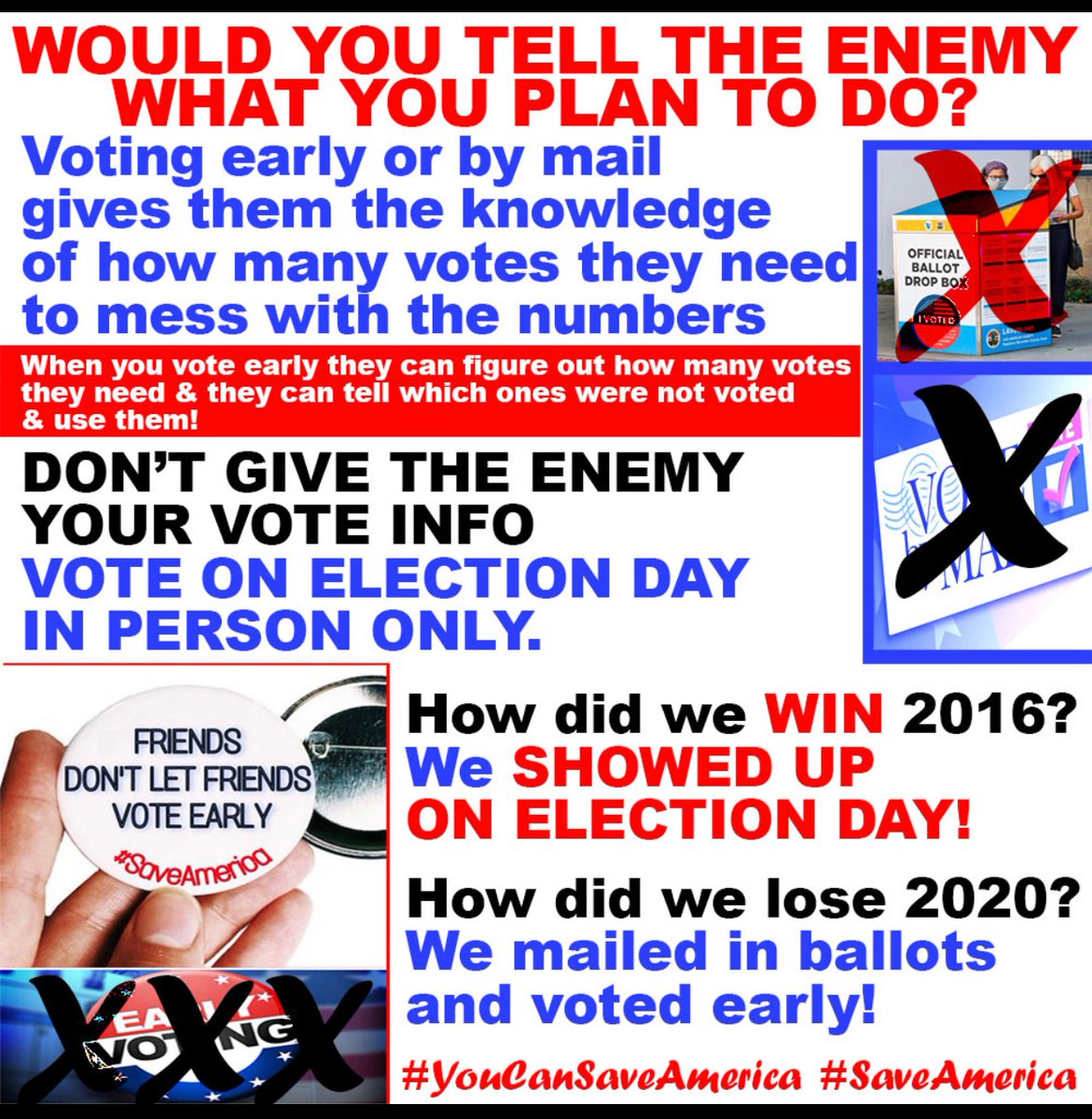 GloryBeaTruth's tweet photo. @realLizUSA #ElectionReformNow ‼️ 2026 is TOO LATE ⏰‼️ Pressler has done SO MUCH DAMAGE with his pushing the rig of early voting!! https://t.co/P8M0MkEa04