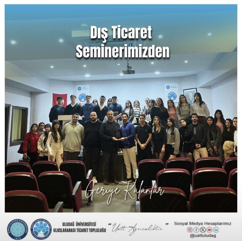 uludaguatt's tweet photo. İş dünyasının değerli ismi Eyüp Selçuk Bozoklu ile dış ticaret üzerine dolu dolu bir konferans gerçekleştirdik!
Kendisine dış ticaret ve güncel piyasalar hakkında sorular sorma fırsatı edindik. Bilgi dolu paylaşımları ve ilham veren konuşması için kendisine teşekkür ederiz. 🌍✨ https://t.co/PbCTW3uoe5