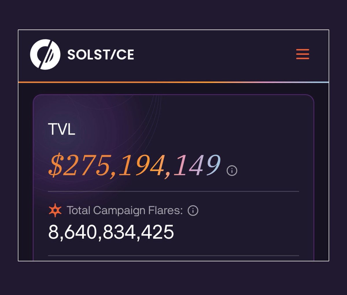 OldBakugo's tweet photo. If you're holding USDC or another stablecoin, you should seriously consider moving it into Solstice Finance @solsticefi on Solana. Why?

1. Passive Rewards: Holding their synthetic stablecoin, USX (collateralized by USDC and Chainlink verified), lets you stack Flares. This is a simple, low-effort way to potentially earn a massive airdrop. Holding $USX for just 3 months grants you over a 30x multiplier on your Flare rewards!

2. Sustained Yield & Stability: Alternatively, hold eUSX for a consistent 6-7% APY and still earn a good amount of Flares. Crucially, Solstice remained stable and did not depeg during recent market liquidation cascades when other protocols failed.

3. Early Advantage: The protocol is still extremely early. If you hold over $10,000 in USX, you're currently in the top 0.1% of users.

It makes little sense to hold plain USDC when you can hold $USX and get these benefits.

For boosting your initial rewards, don't forget these partner codes during your interaction: RAYDIUM, KMNO, ORCA.