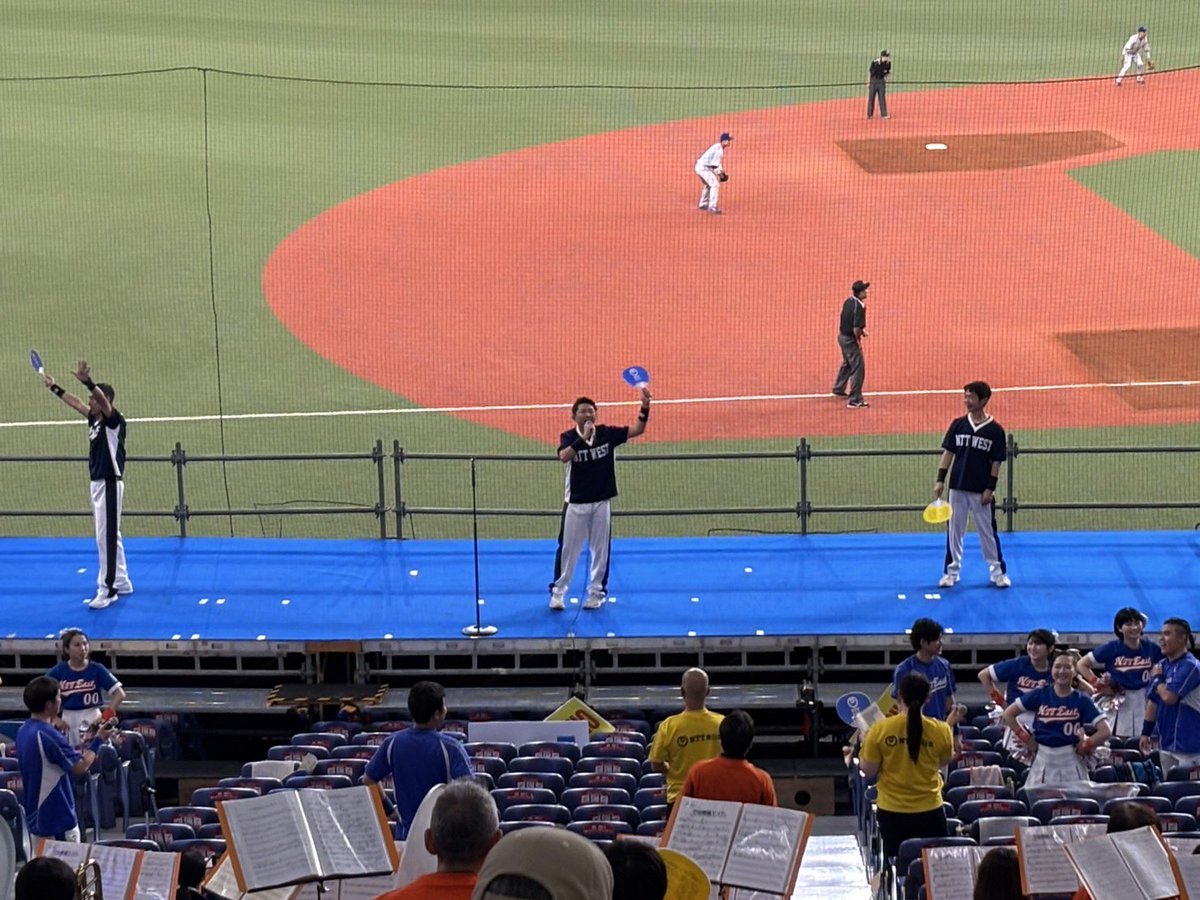 本日は社会人野球日本選手権におけるNTT東日本さんの２回戦が行われます！
私達NTT西日本応援団は本日も友情応援として試合応援に参加させていただきます！

都市対抗王者の王子さまに勝つためにも、NTT東日本スタンドを精一杯盛り上げてまいります✊🏻！