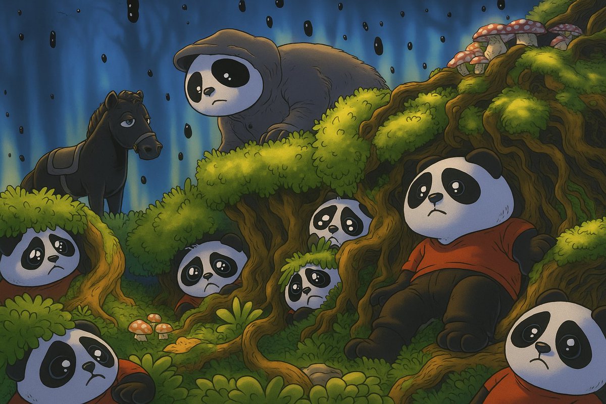 PandushiP24371's tweet image. When fear floods the forest, $Pandu stays still. 🐼🌲
Greed blinds the brave, fear silences the wise, only patience survives.
The Pandu don’t chase the market. They become the cycle.

#PanduVerse #FearAndGreed #CryptoMarket #MemeEmpire #AIArt #BTC #ETH #CryptoTrading #Web3 #Pandu…