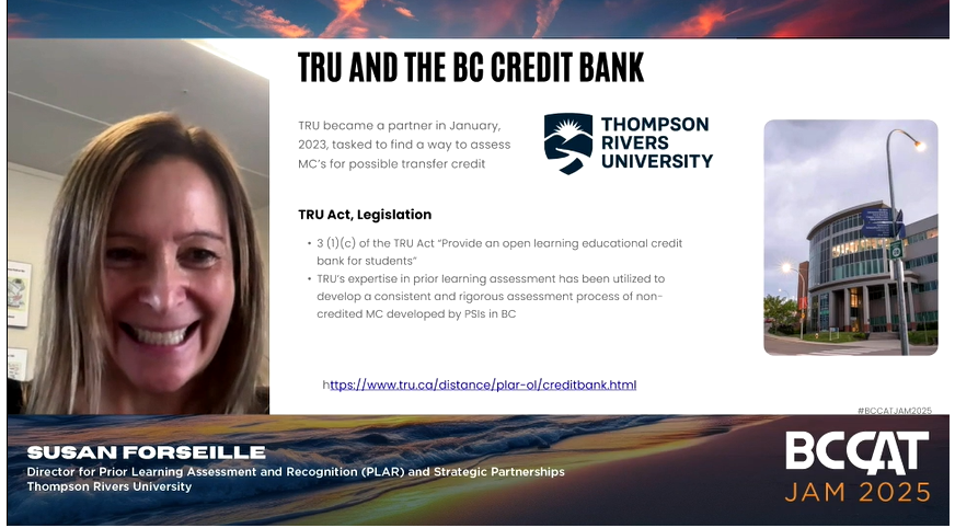bccat_org's tweet image. It&apos;s good to have @thompsonriversu expertise in PLAR and within their legislative mandate guiding the good work of the BC Credit Bank and micro-credentials in #BCpse

#BCTransferSystem