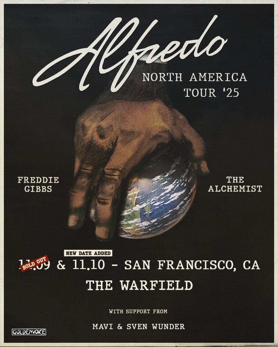 AmoebaBerkeley's tweet photo. We’re giving away a pair of tickets to see @FreddieGibbs &amp; @Alchemist at @thewarfield this Monday, November 10!

To enter to win, follow us and repost. Winner Sunday 11/9. https://t.co/n2DZlOqpJH
