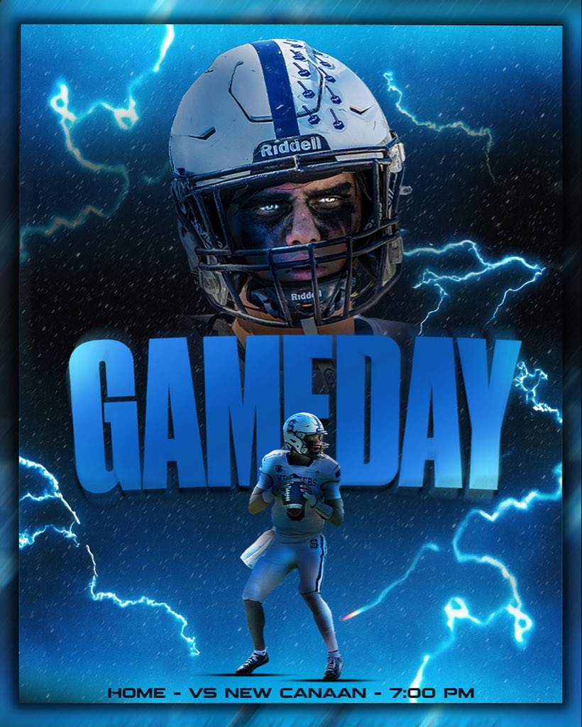 GAME DAY
🏈 Staples vs #1 New Canaan
🏟️ Staples Stadium, Paul Lane Field
⏰ 7 PM
📻 90.3 WWPT FM
📺 Staples Football YouTube 

GO WRECKERS!!
 #cthsfb