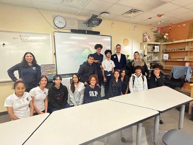 Today I had the enormous pleasure of spending this Victims of Communism Day telling my family’s story to more than 150 middle school and high school students.

My father grew up in Peru during the darkest years of the Shining Path — a communist terrorist movement that claimed