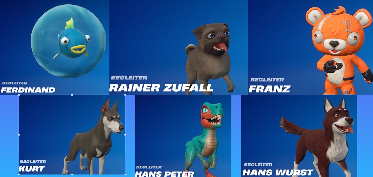 Sorry Leute. Die besten Namen habe ich den Sidekicks schon gegeben 😂