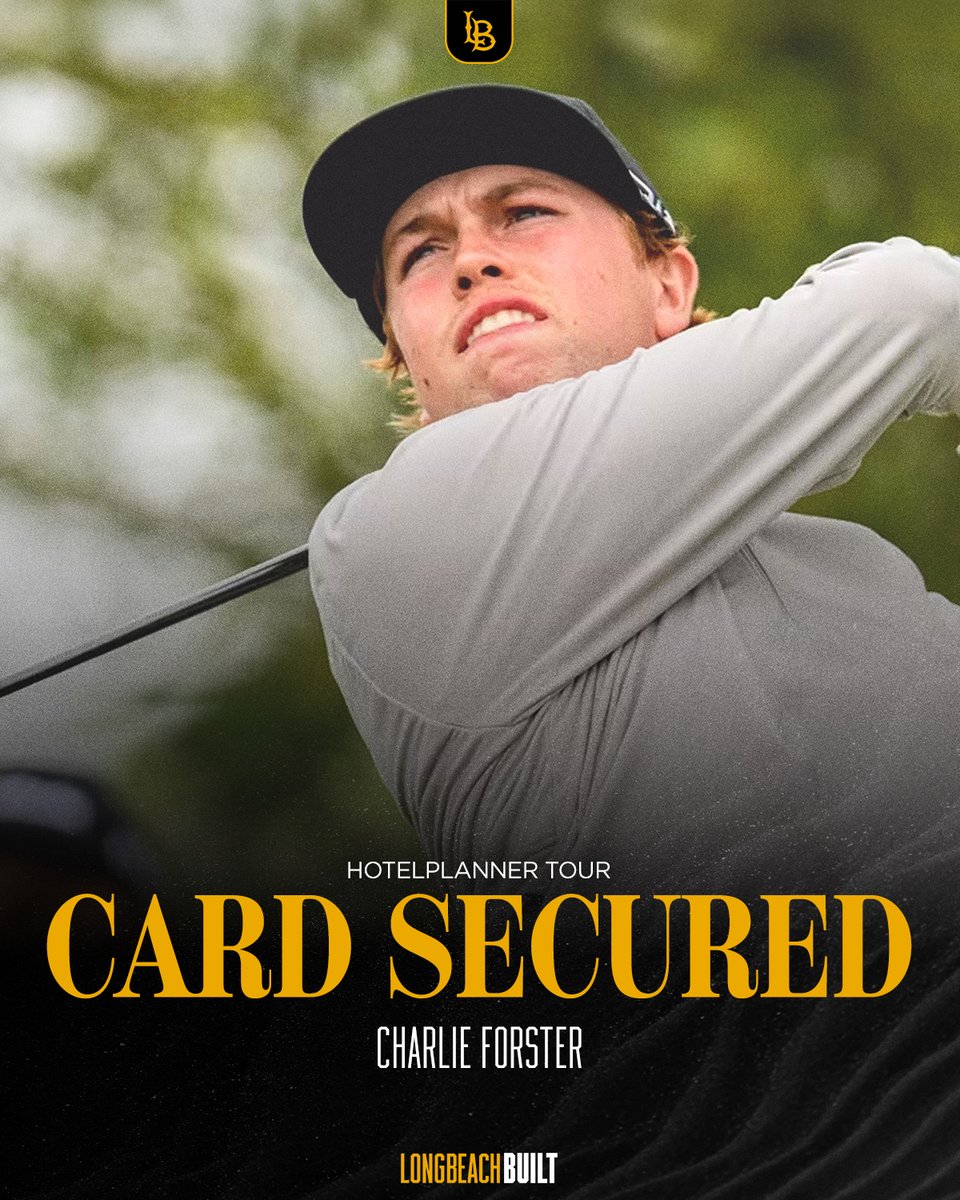LBSUMGolf's tweet photo. Card Secured ✅

Congratulations to Charlie Forster ('25) on earning his HotelPlanner Tour Card for next season 👏

#GoBeach | #LongBeachBuilt

📸: USGA https://t.co/y2YbrhpH3X