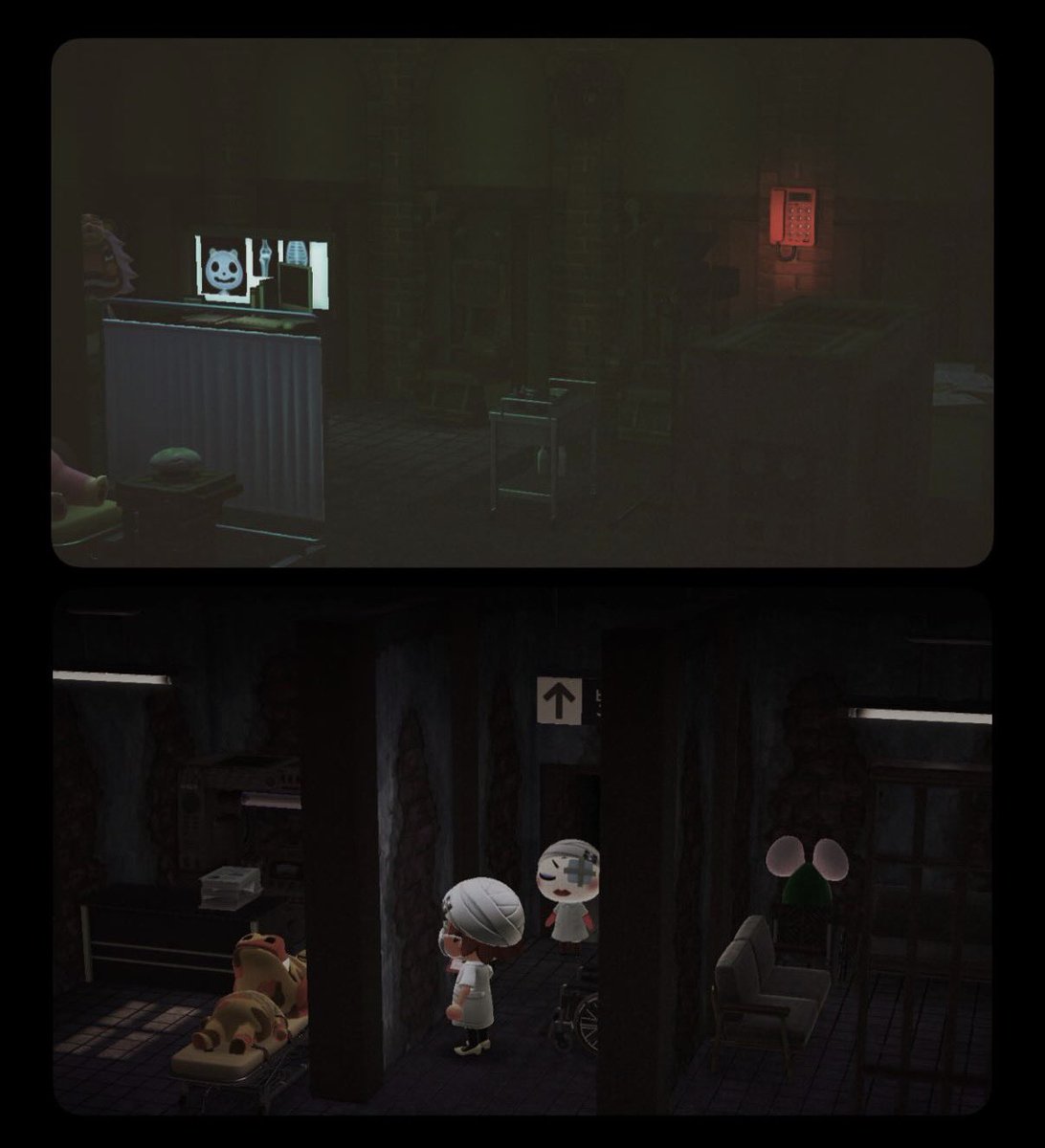 uppermooon's tweet image. made acnh silent hill #acnh #silenthill2