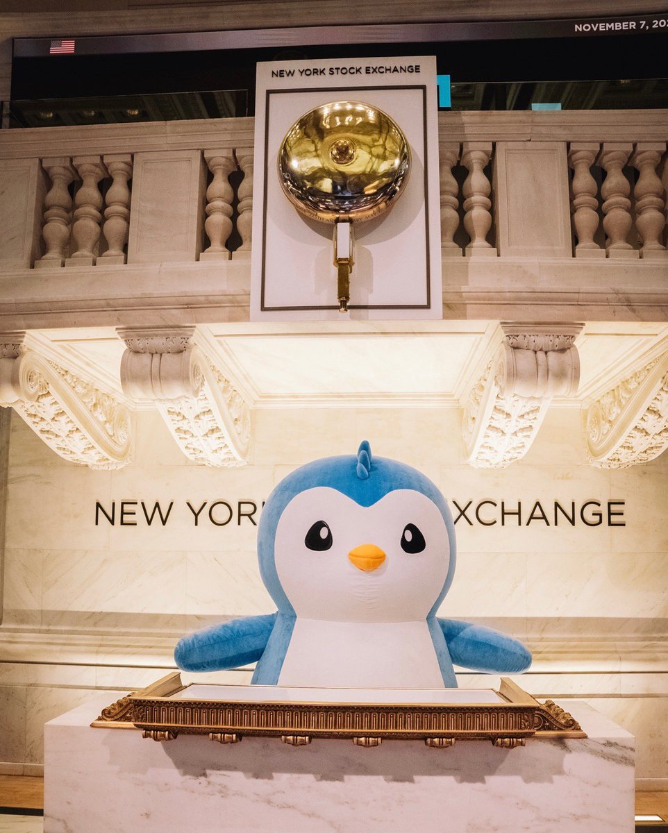 thesolanapost's tweet image. 🚨 $PENGU (@pudgypenguins )spotted at the NYSE.