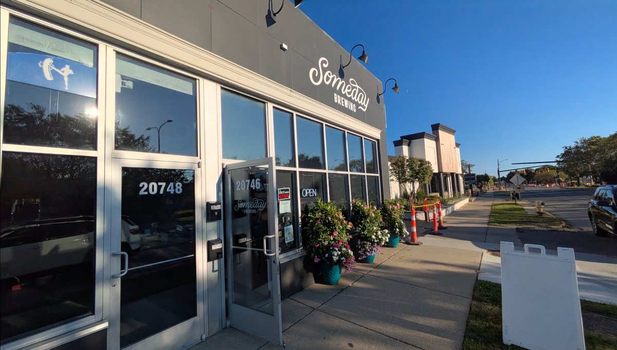 Brewery 1445: <a href="/somedaybrew/">Someday Brewing</a> Grosse Pointe Woods, MI. Fav beer: Morning Cab Ride (Breakfast Stout w/coffee &amp; maple syrup). "Are you ever going to open a brewery?"
"Maybe someday."
That often-asked question eventually led to this spot opening up in April '23 inside a former pharmacy