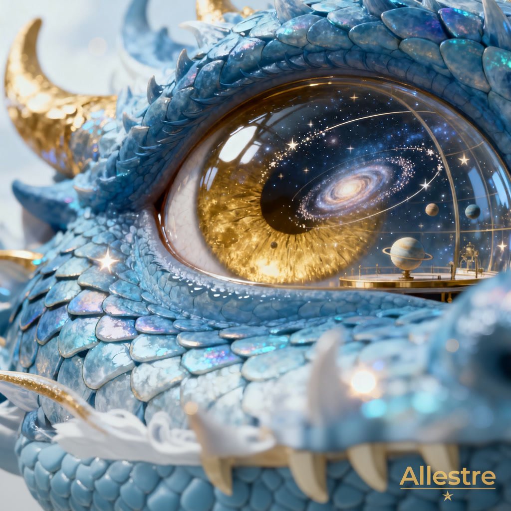 IAllestreI's tweet photo. They say dragons see more than we ever could. In his golden eyes lies an entire observatory - the reflection of a cosmos he's yet to explore. He's young, curious, and carries infinity within him 🥰

#LordsMobile #Dragon #Fanarts #Biutiful #Galaxy https://t.co/VGU4dcWBju