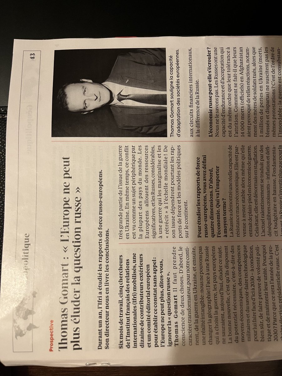 A retrouver l’intégralité de cet entretien passionnant dans L’Express. Un vrai géopolitologue ni complaisant ni corrompu et moins encore repris de justice. Et à la tête d’un institut sérieux…