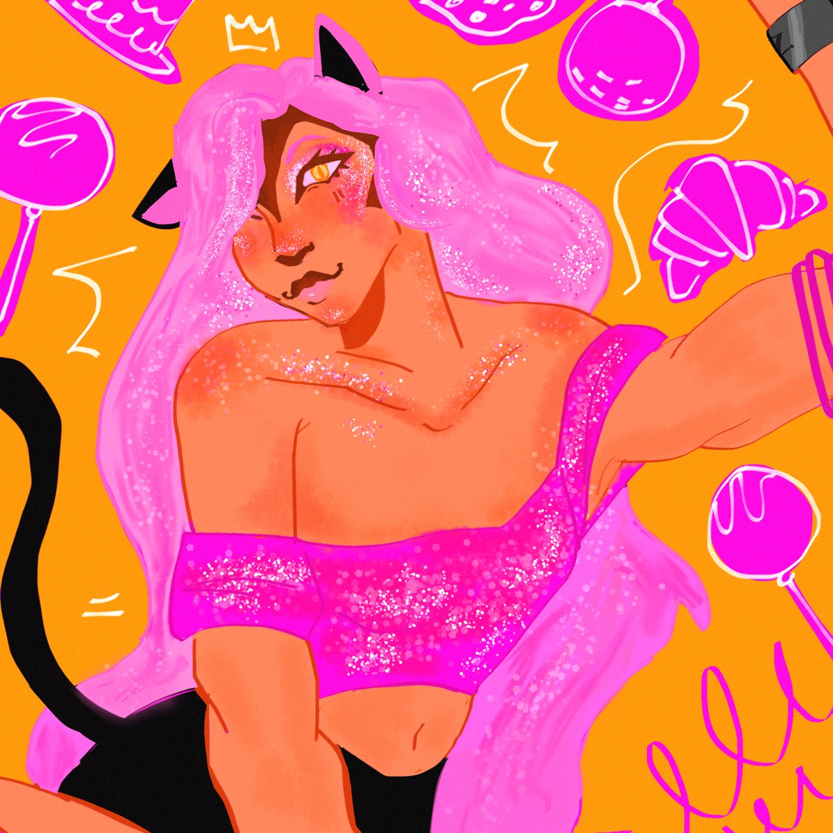 “Cakepop: Album 3”
Kc’s was kinda hard to do since I knew the aspects that I wanted her album to have. But here it is!
•••
#aphtwt #aphmaufanart #artist #albumart