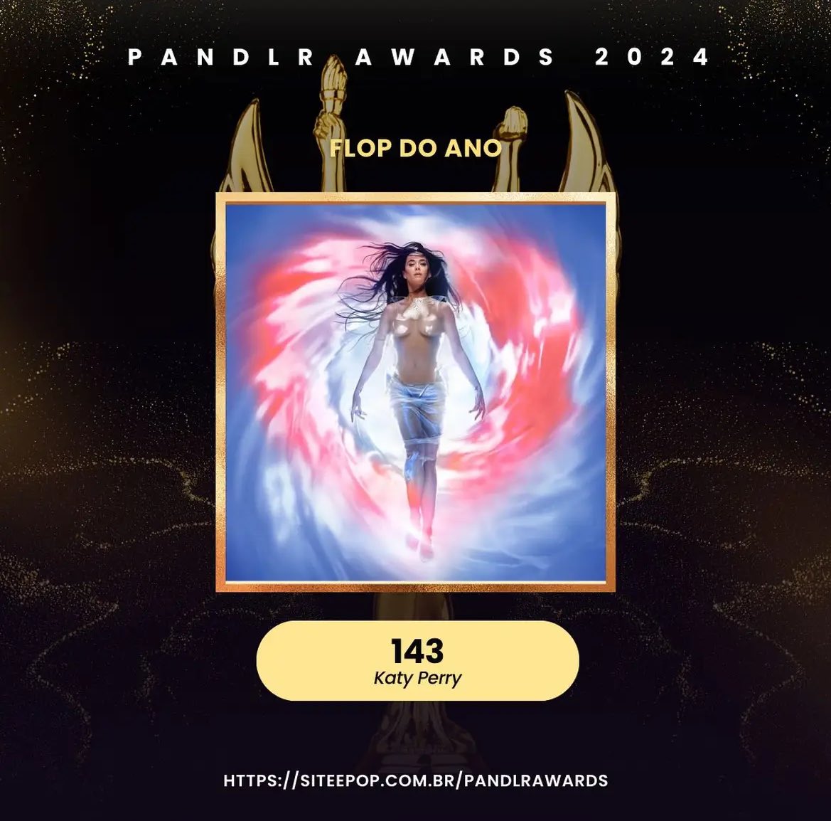 Katy Perry optou por não submeter seu disco “143” na categoria “Álbum do Ano” do Grammy. A cantora submeteu seu feat com a talentosa Doechii à duas categorias, as quais seus fãs estão confiantes com as nomeações. 

No entanto, Katy Perry saiu com zero indicações.