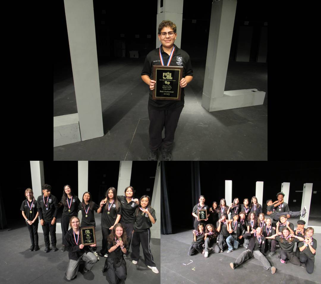 SISD_FineArts's tweet image. Congratulations to Ensor Middle School for receiving 1st Place, Best Technical Crew, Best Performer, and several other individual awards at the UIL Middle School One Act Play Large Zone Competition!

#TeamSISD #SISDFineArts