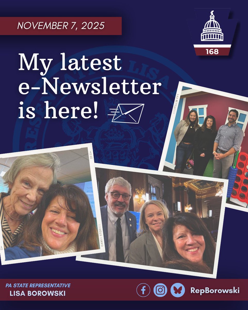 RepBorowski's tweet image. After I sent my e-newsletter out, I learned good news re: SNAP--Gov. Shapiro announced Pennsylvania has received funding from the USDA to distribute to our SNAP recipients. If you have an EBT card, you should see a deposit by midnight. 
More updates: pahouse.com/borowski/InThe…