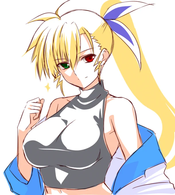 男前ヴィヴィオ! (`・ω・')キリッ --行ってくるよ、なのはママ! #いいおっぱいの日