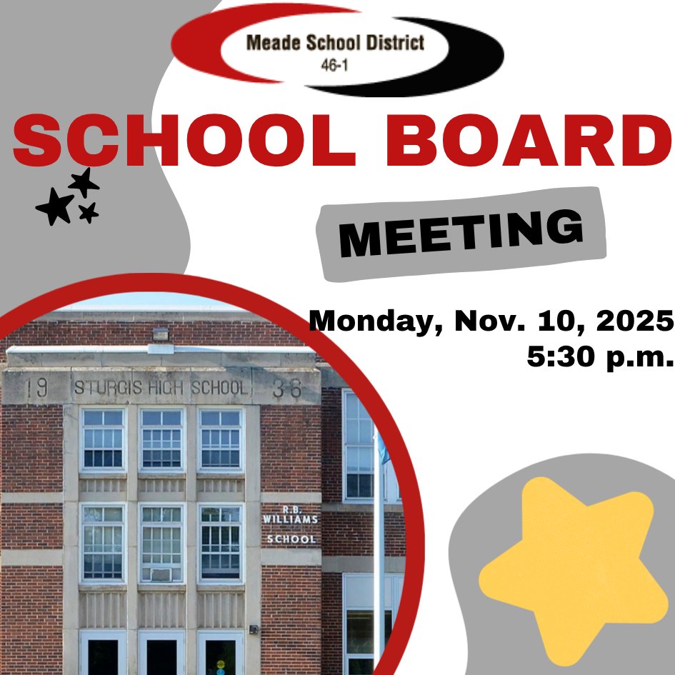 School Board Meeting - Monday, November 7, 2025 meade.k12.sd.us/o/msd/article/…