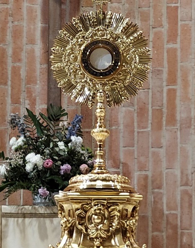 CarolBV7's tweet image. Adorado Y Amado Sea Jesús Eucaristía Nada Te Turbe Nada Te Espante Quien A Dios Tiene Nada Le Falta