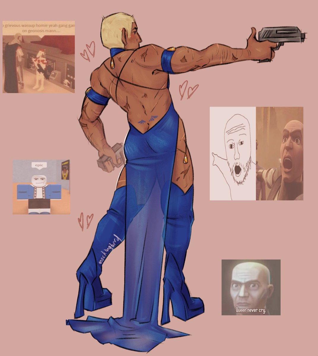 mocking_th_bird's tweet image. i should've made his tramp stamp jaig eyes but my mind is too slow🙂‍↕️🙂‍↕️ #tcw #captainrex #украрт #starwars
