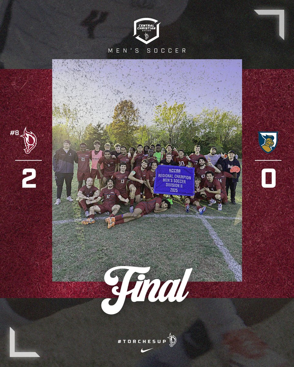 ⚽Final from Moberly.

The Saints punch their 🎟️ to Kissimmee!!

CCCB wins its first regional tournament in men's soccer and advances to the NCCAA DII Men's Soccer National Championships for the second time in program history.

#TorchesUp🔥