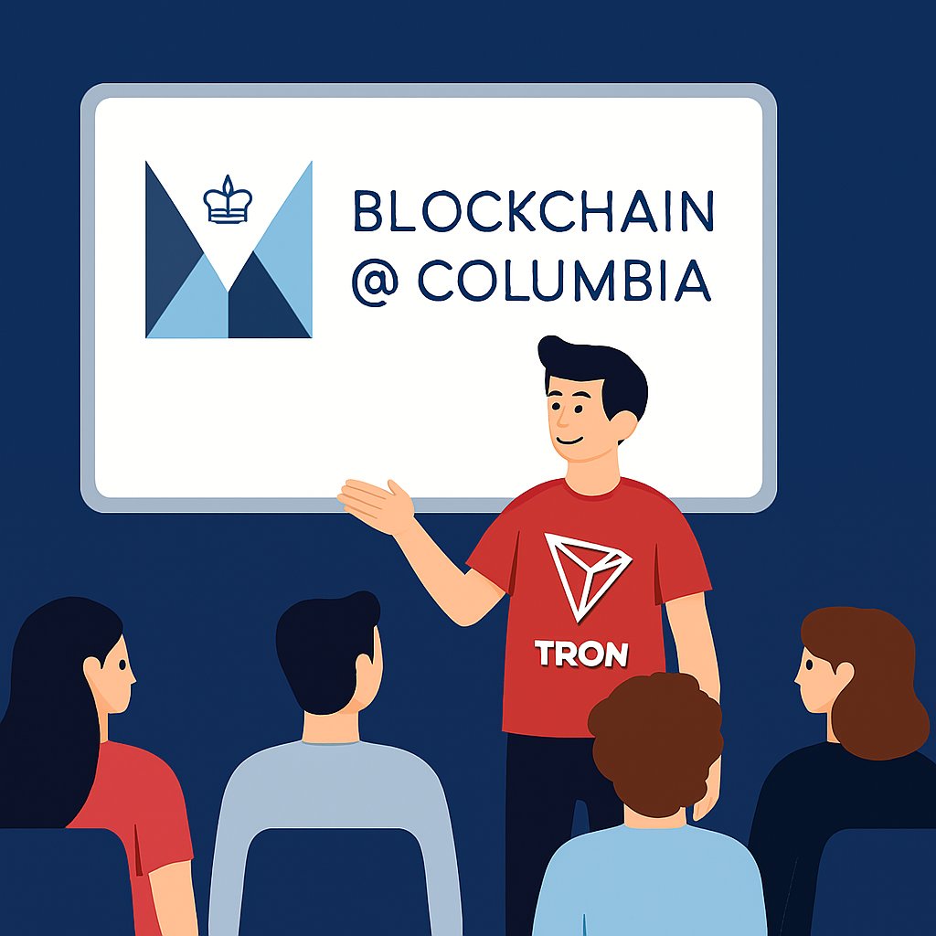 Y508__'s tweet image. #TRON يثبت أن التعلم العملي هو مفتاح المستقبل  
في جامعة كولومبيا، يفتح المجال للطلاب لاستكشاف البلوكشين والتواصل مع الخبراء 🌟  
اغتنم الفرصة لتوسيع معرفتك وبناء قدراتك مع @trondao  

#TRONGlobalFriends
