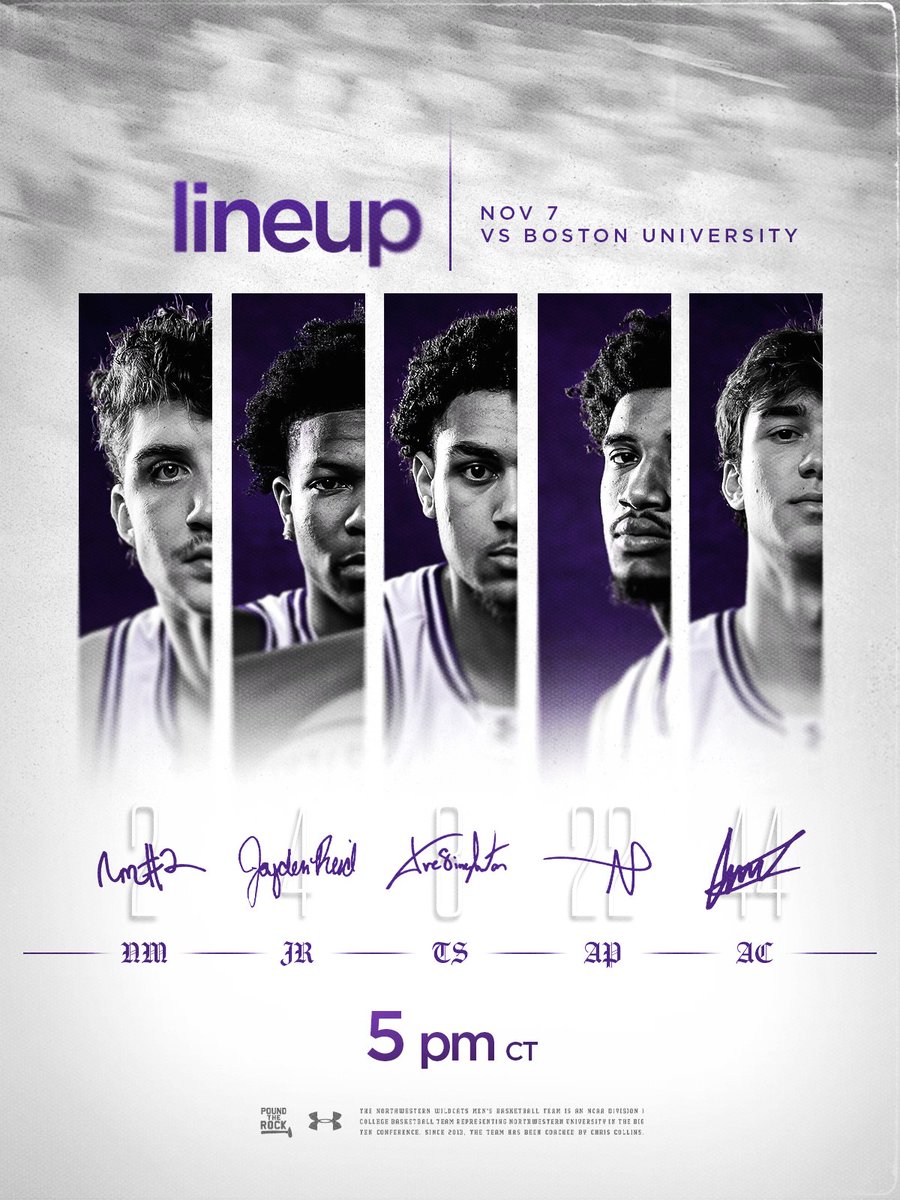 NUMensBball's tweet image. The Friday Five.