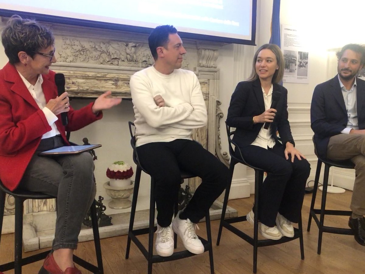 Had an amazing time at the #italianconsulatenyc, together with <a href="/mtcometto/">Maria Teresa Cometto</a> nyc italian #consul Fabrizio Di Michele, deputy Marta Mammana and <a href="/FedericoRampini/">Federico Rampini</a> in the audience (great questions of course!) talking about #tech #ai #entrepreneurship and more.

Ps: <a href="/baselinescene/">Simon Johnson</a> I