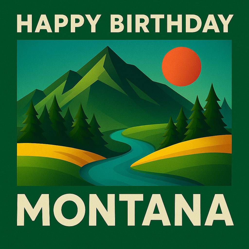 The best state in the union was granted statehood 136 years ago today.
