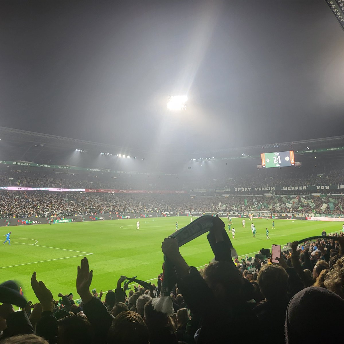 Negninorg's tweet image. Werder Bremen v VfL Wolfsburg 2-1 #groundhopping